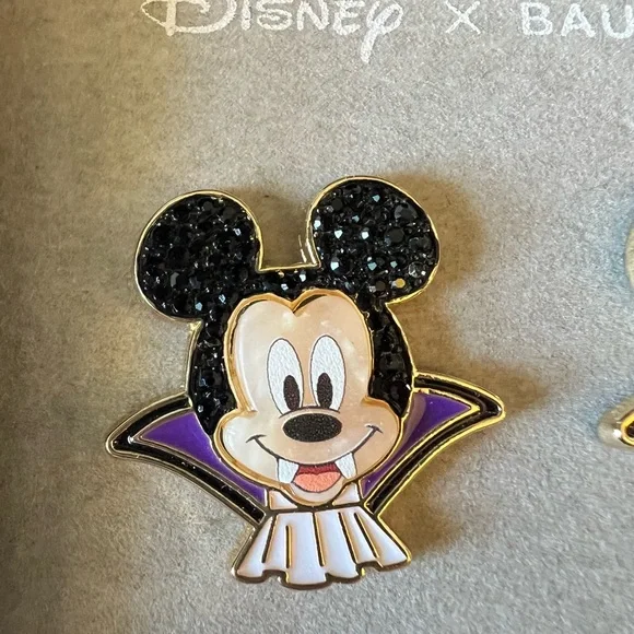 Disney Baublebar Mickey Mouse Vampire Pierced Earrings - Picture 4 of 4